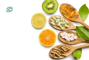 Campanha da Prefeitura destacando a importância das vitaminas na alimentação saudável
